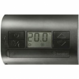finder termostato da parete digitale nero  finder 1t3190032000