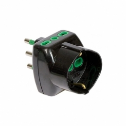 fanton adattatore da s17 a 1p40 + 2p17 /11 verticale  nera fanton 82241