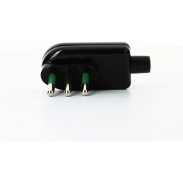fanton spina ribassata piatta s11 smontabile bi 2p+t 10a nera fanton 80031