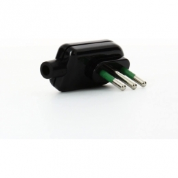 fanton spina ribassata piatta s11 smontabile bi 2p+t 10a nera fanton 80031