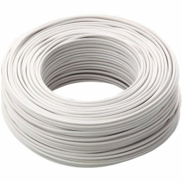 fs17 cpr n07v k 1 x 4 bianco 9010  cavo cordina filo elettrico unipolare matassa 100 metri  FF5FS1714B