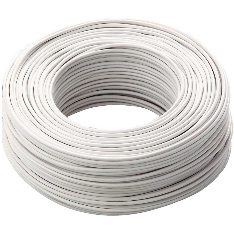 fs17 cpr n07v k 1 x 4 bianco 9010  cavo cordina filo elettrico unipolare matassa 100 metri  FF5FS1714B