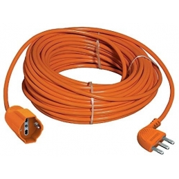 5  25metri con spina 2P+T 16a  tedesco e bipasso 10/16a colore arancio bticino s2533/40