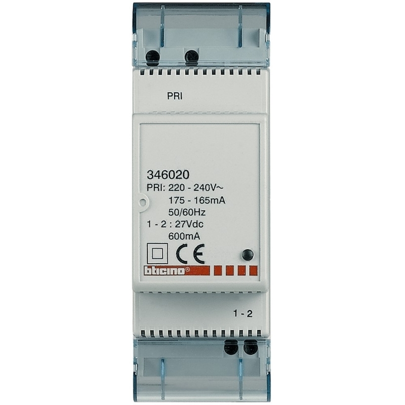 bticino alimentatore supplementare2din 230v bticino 346020