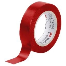 3m nastro isolante autoestinguente rosso  in pvc  19x25 mm 3MI7000106692