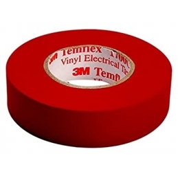3m nastro isolante autoestinguente rosso  in pvc rosso 15mm x 10mm x 0 3MI7000106663