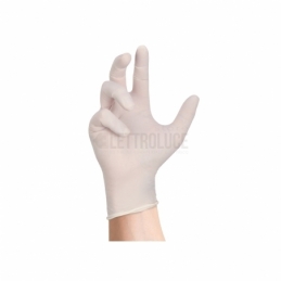 skin chlor guanti in lattice monouso bianchi senza polvere taglia m 7 / 7