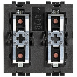 bticino  living light comando a due moduli ad incasso ribassato dotato di 3 pulsanti e 3 led bicolore bticino LN4660M2