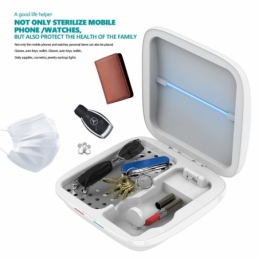 sterilizzatore igienizzatore multiuso telefoni mascherini oggetti caricatore wireless s4