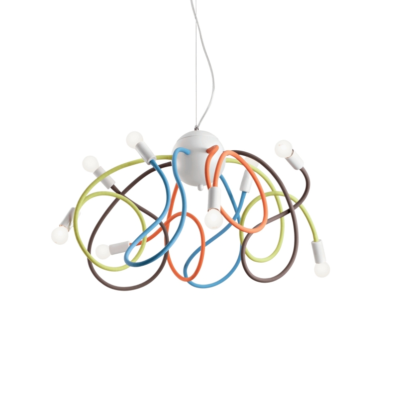 Ideal Lux multiflex sp8 color lampadario sospensione ideal lux141909