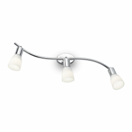 Ideal lux cromo snake ap3 lampada da parete applique ideal lux 002774