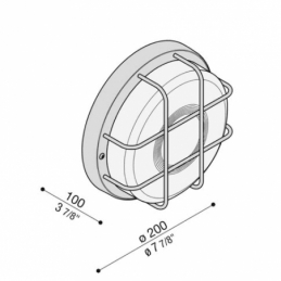 lombardo tartaruga con gabbia to200  e27 bianca lombardo lb46121