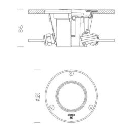 lombardo basamento palo still 170 mm nero lombardo lb11812
