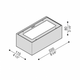 lombardo plafoniera applique  trend u&d led 4000k luce naturale grigio lombardo LL492GN
