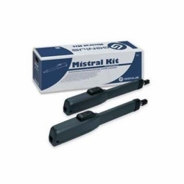 genius mistral kit 433 mhz  rc 230v kit cancello ad due ante battenti 3 metri automazione faac genius 51700781