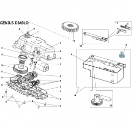 genius cassetta fondazione diablo con sblocco 180 gradi faac genius 6100319