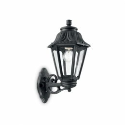 ideal lux anna ap1 big  lampada da parete esterno 1 luce nero IDEAL LUX 101491