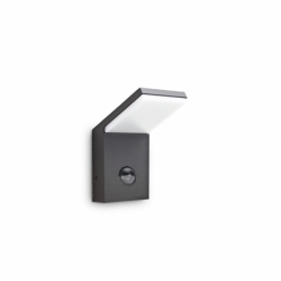 ideal lux style ap applique da esterno bianca con sensore  led 9w 680 lumen IDEAL LUX 209852
