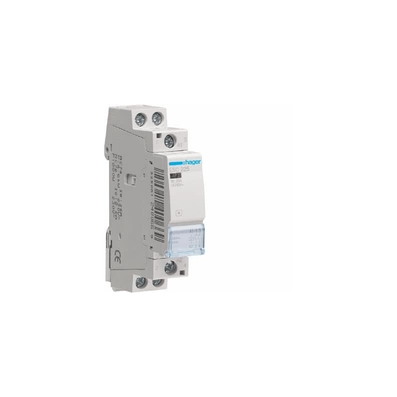 hager contattore std + 2na 230vac 25a 1 modulo hager ESC225