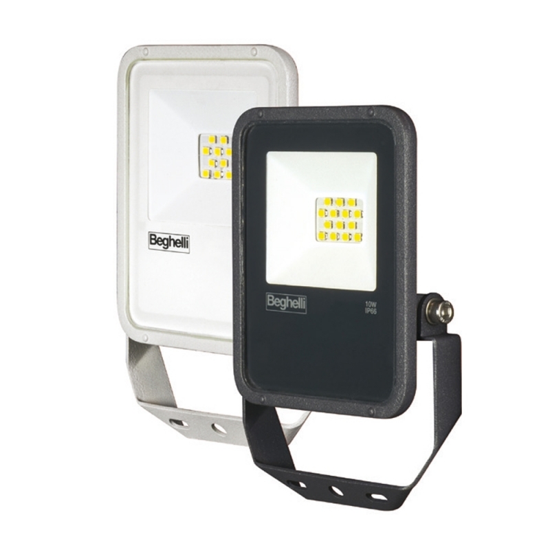 beghelli faro proiettore 10w luce naturale bianco ip65 begelli 86149