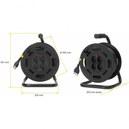 Vimar 0P32731 Avvolgicavo con disgiuntore termico di protezione