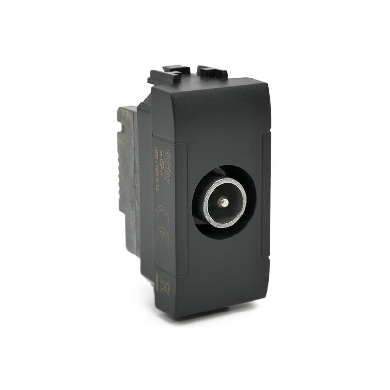 bticino living international presa tv antracite passante compatibile con ln4202p14