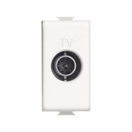 presa tv passante bianca compatibile con bticino matix am5202p14