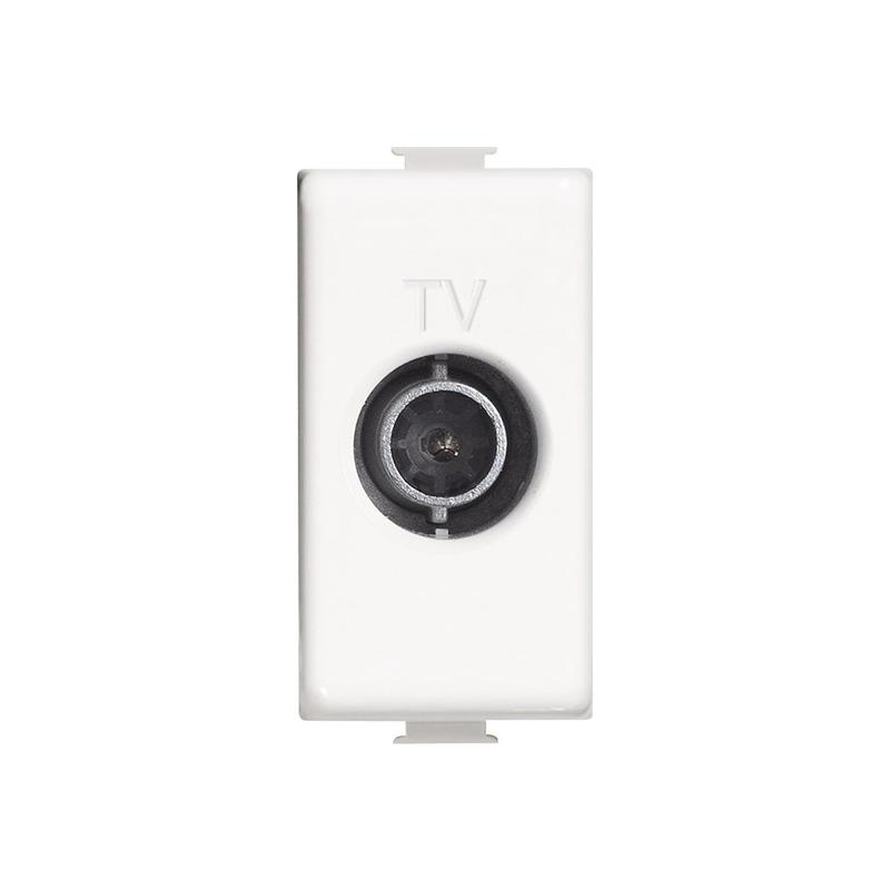 presa tv passante bianca compatibile con bticino matix am5202p14