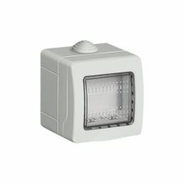 custodia 2 posti ip55 composta da base e coperchio compatibile matix 25502