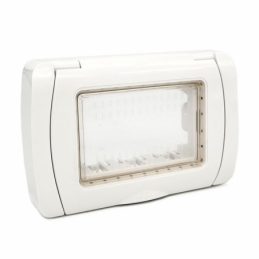 coperchio  Idrobox ip55  3 posti bianco compatibile bticino matix 25603