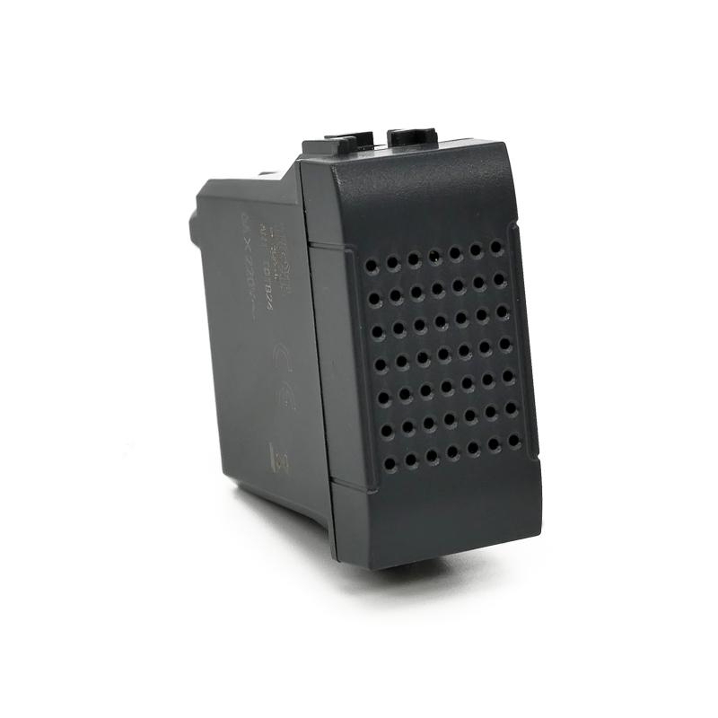 suoneria antracite nera 6a 220v compatibile con bticino living international l4351/230