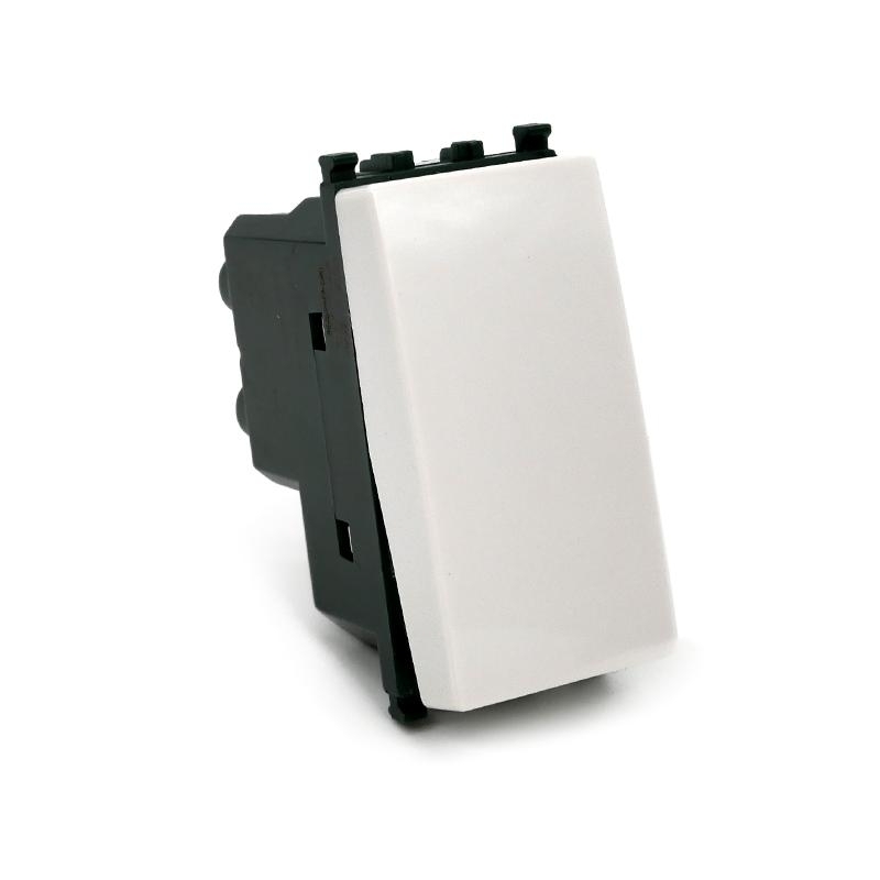 Invertitore 1p 16 a 250 v illuminabile  bianco compatibile vimar plana 14013