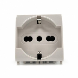 presa schuko 2.0 16a 250v bianca compatibile vimar plana14210