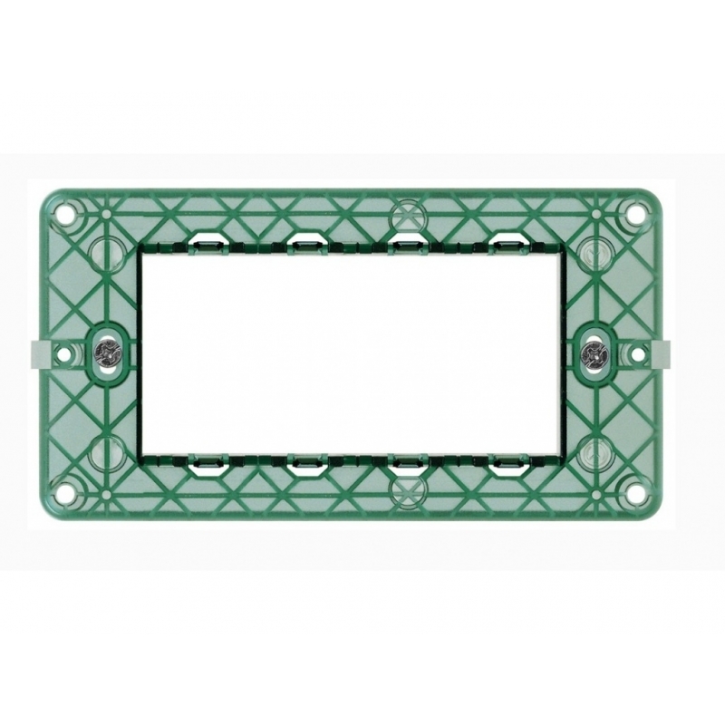 supporto 4 posti compatibile con vimar plana 14614