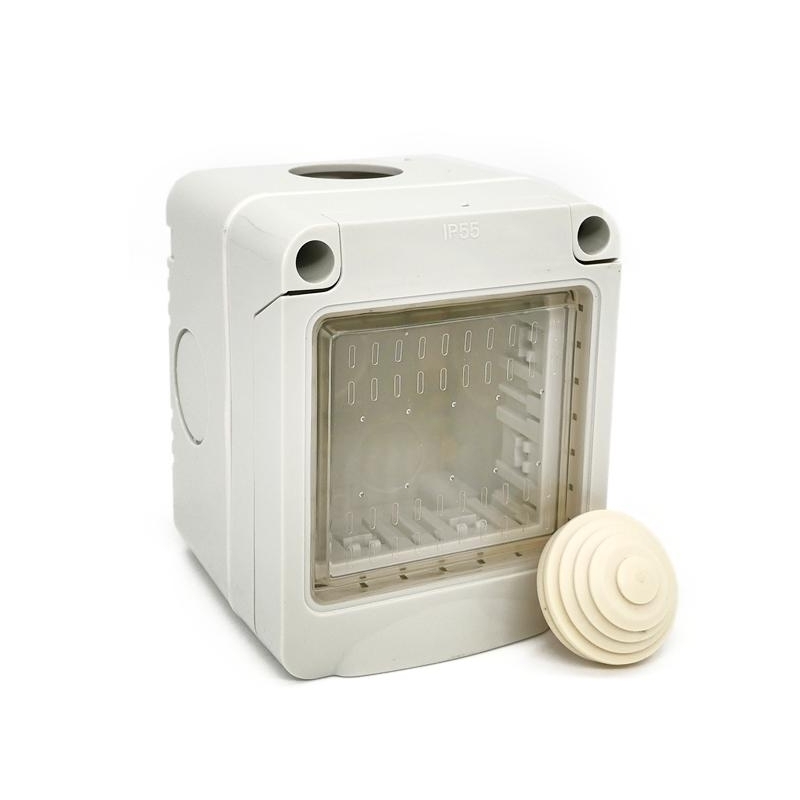 idrobox ip55 contenitore stagno bianco 2 posti moduli compatibile con vimar plana 14902