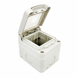 idrobox ip55 contenitore stagno bianco 2 posti moduli compatibile con vimar plana 14902