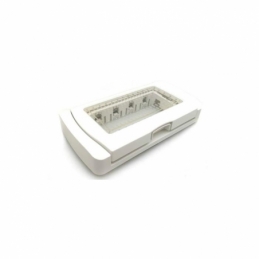 placca idrobox stagna ip55 3 moduli stagni bianca compatibile con vimar plana 14943.01