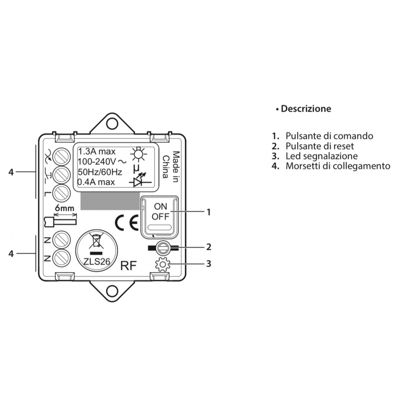 bticino living now micro module rele luci connesso bticino 3584c B...