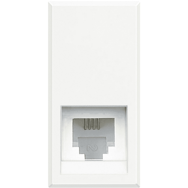 Gunsan Visage – Presa Telefonica 1 Ingresso CAT3, Colore Bianco, Serie Visage - 4