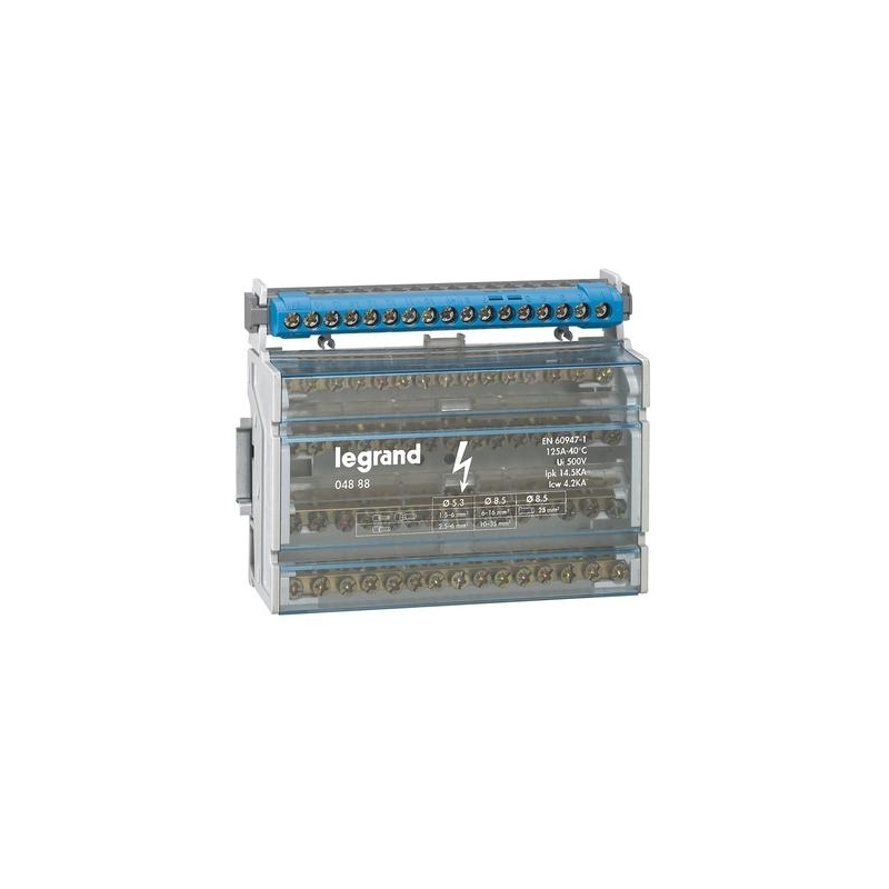 Morsettiera Nylbloc nero 2,5 mm²