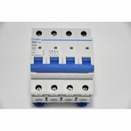 interruttore magnetotermico quadripolari 400 vac 4 moduli 40a 6 ka 4 poli   da guida din quadro chint 51411 curva c 180412