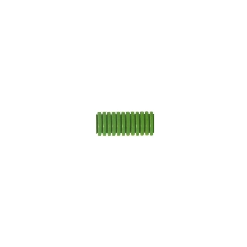 tubifor diametro 25 tubo pieghevole  verde corrugato con tirafilo TUBTF01025VT050