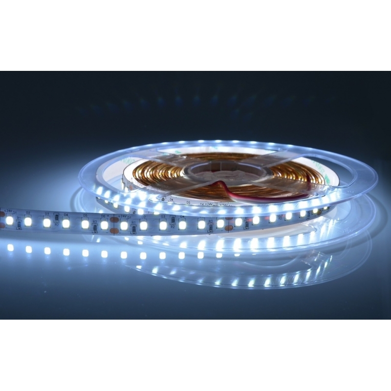 Strisce Led 3014 100W 840SMD 6MM Slim Strip Luminosa 5M 24 Volt Bianco Caldo 1692