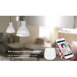 milight faretto led gu10 4W RGB + CCT dimmerabile via radio lampada Mi Light 2261