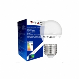 lampada lampadina sfera 6w led e27 luce naturale miniglobo v-tac 1879