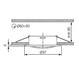 faretto portalampada gu10 mr16 ghiera orientabile metallo bianco flangia incasso soffitto ct2115w