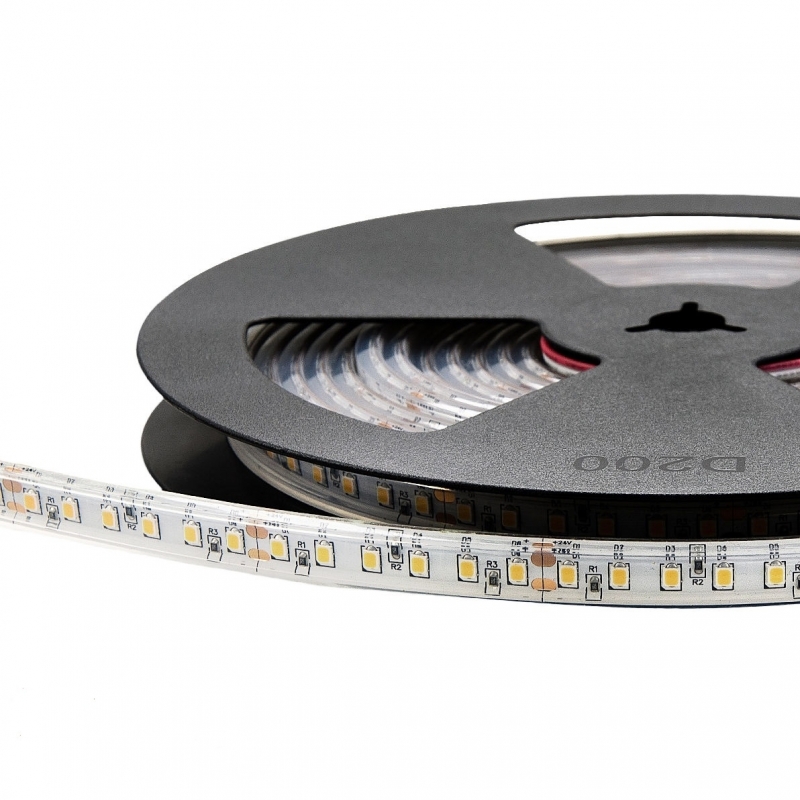 striscia strip led 24V 600SMD 2835 90W Ra95 luce calda subacquea tubo IP67