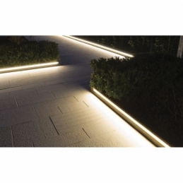 striscia strip led 24V 600SMD 2835 90W Ra95 luce calda subacquea tubo IP67