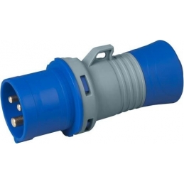 spina volante mobile industriale cee 2p+t 32A 220V IP44 6h rosi 9413 blu