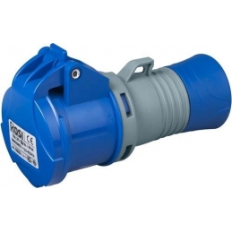 presa industriale mobile volante cee 2p+t 32A ip44 6h 220v rosi 9523 blu
